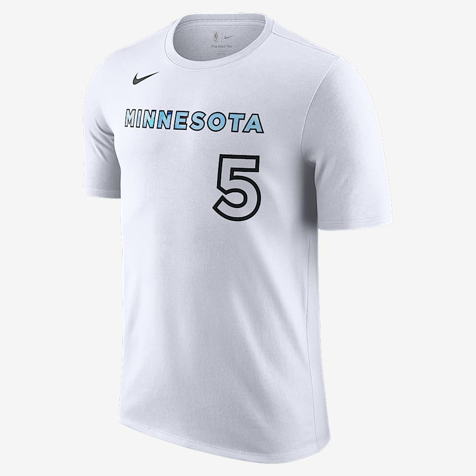 Anthony Edwards Minnesota Timberwolves Essential City Edition Men's Nike NBA T-Shirt - White
