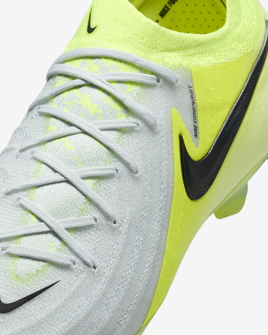 Nike Phantom GX 2 Elite SG Low-Top Football Boot - Metallic Silver/Volt/Black