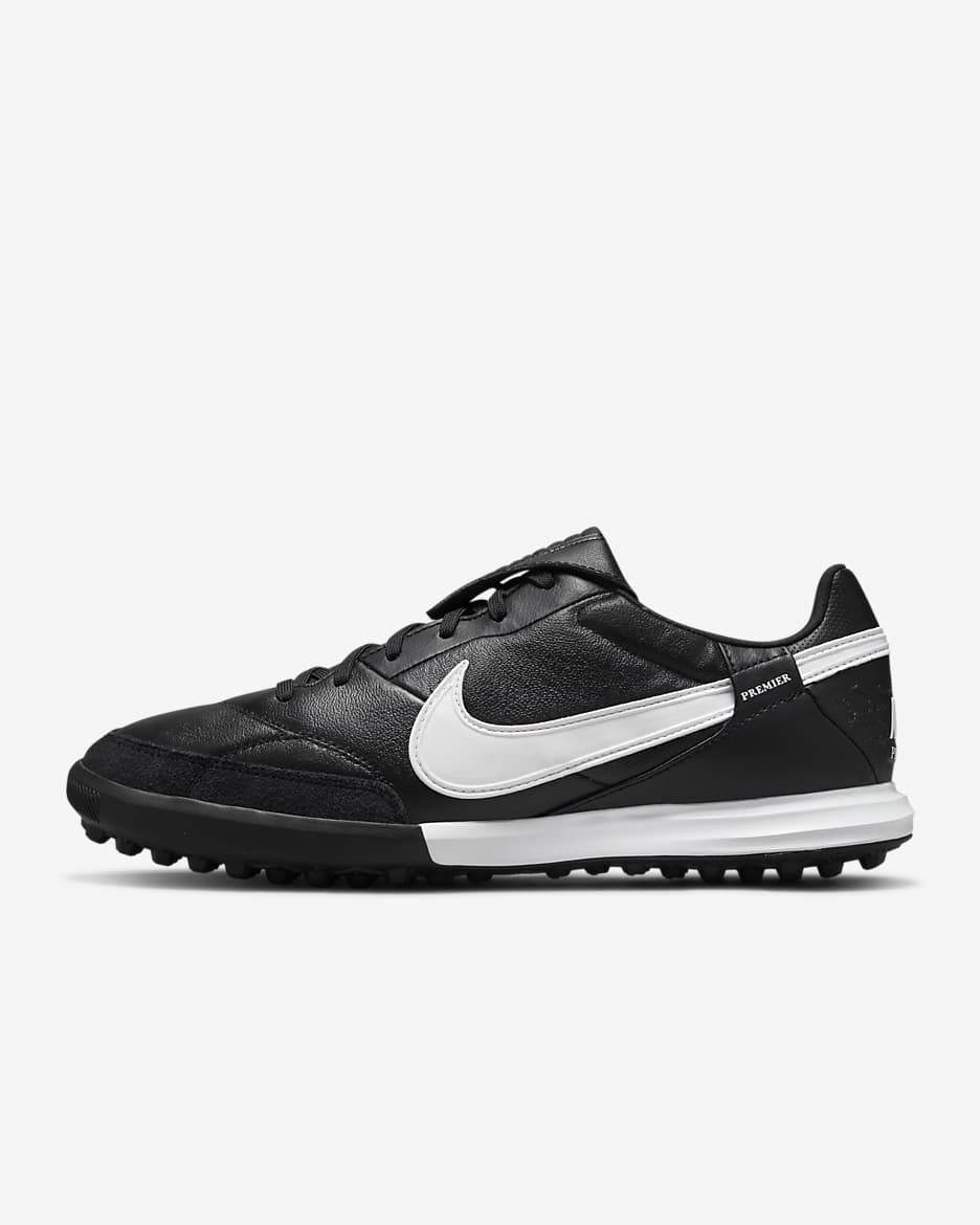 Nike Premier 3 Botas de fútbol de perfil bajo TF - Negro/Blanco