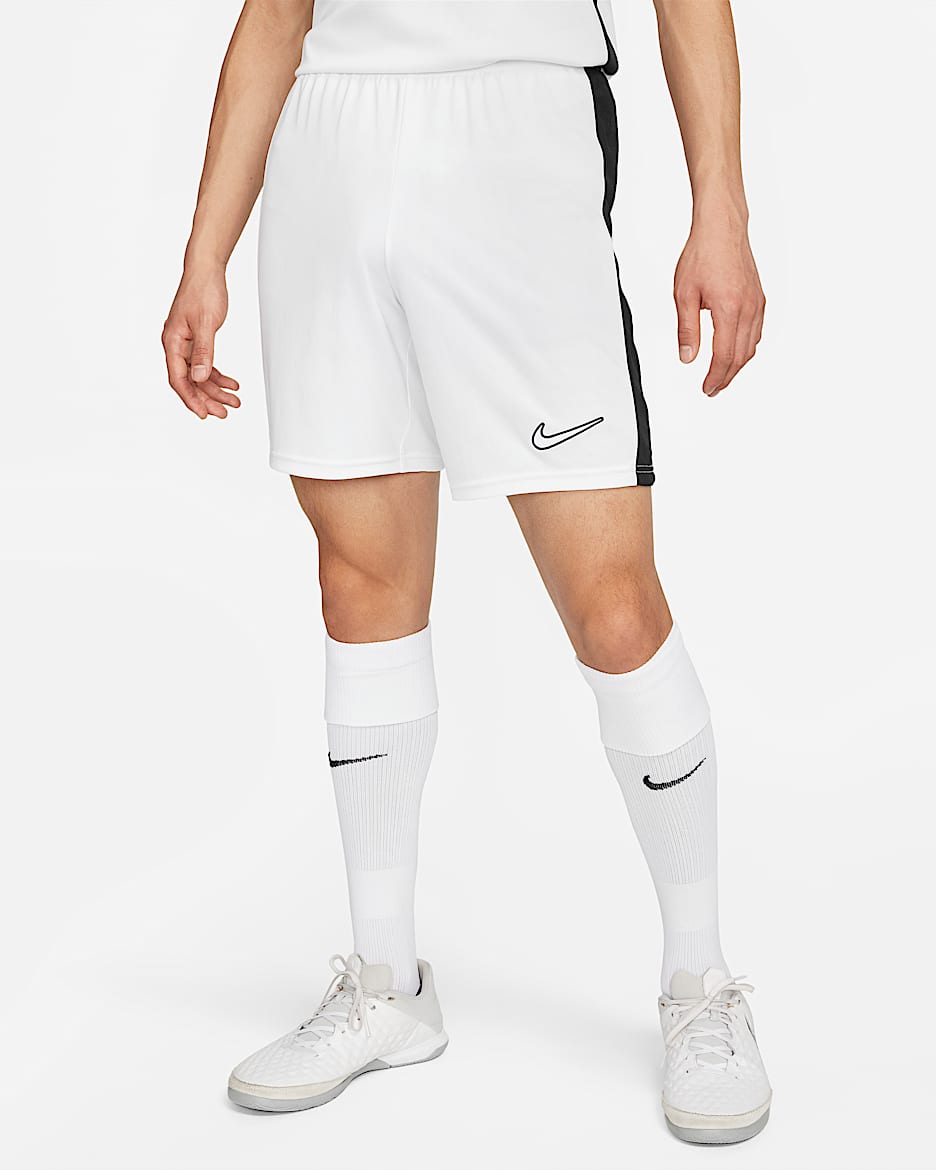 ナイキ Dri-FIT アカデミー メンズ サッカーショートパンツ - ホワイト/ブラック/ブラック