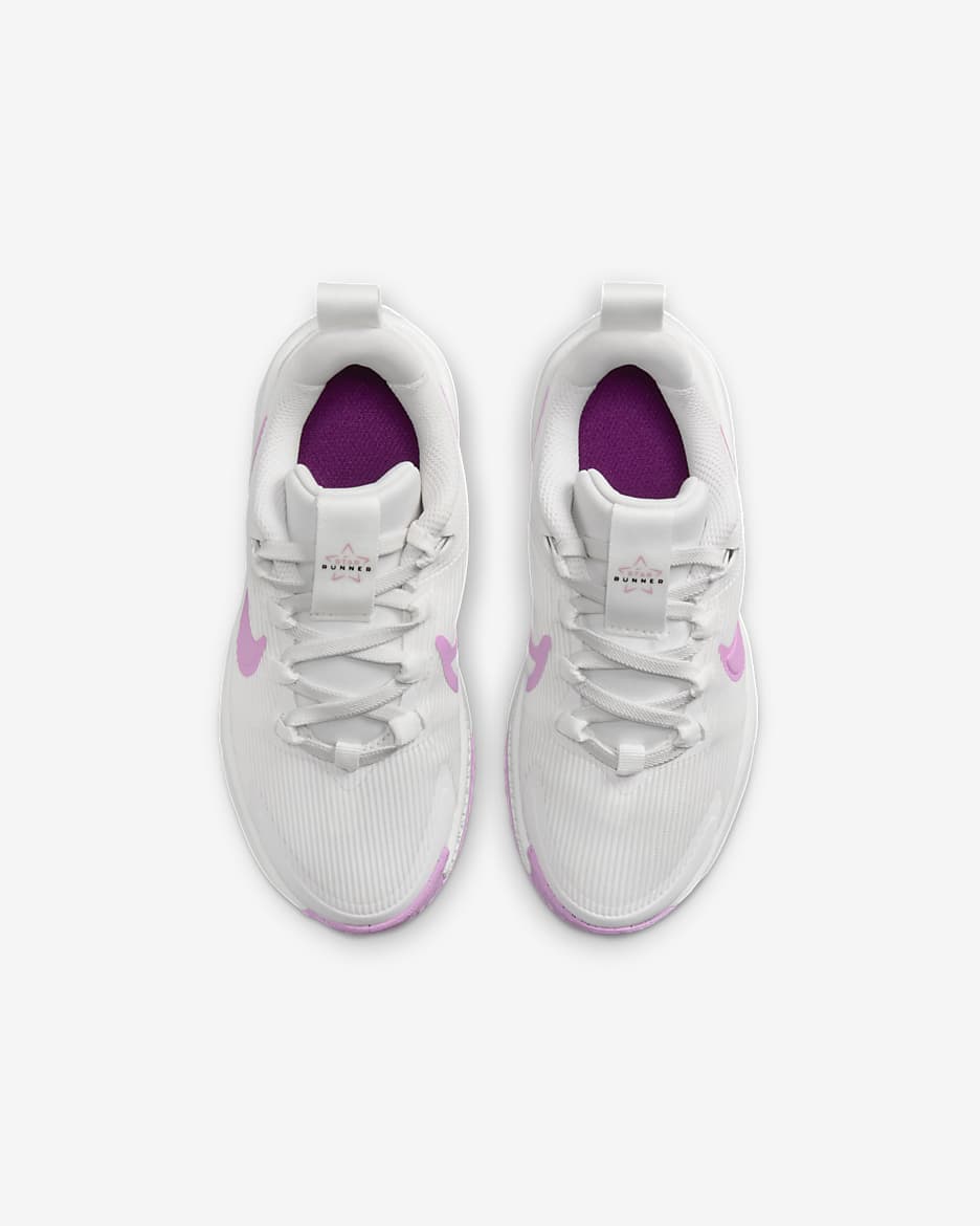 Nike Star Runner 4 Younger Kids' Shoes - Summit White/Viotech/Summit White/Beyond Pink