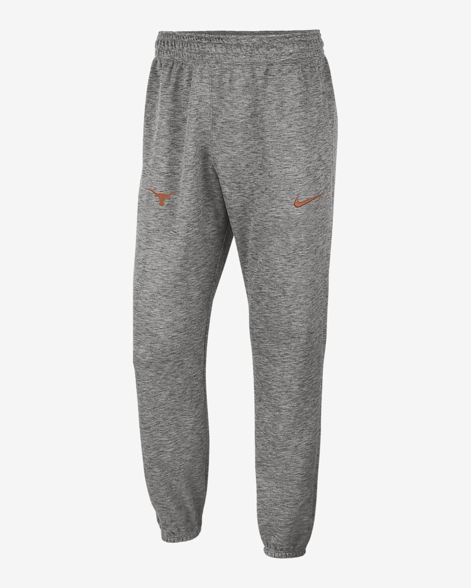 Nike College Dri-FIT Spotlight (Texas) Men's Pants - Dark Grey Heather/Desert Orange