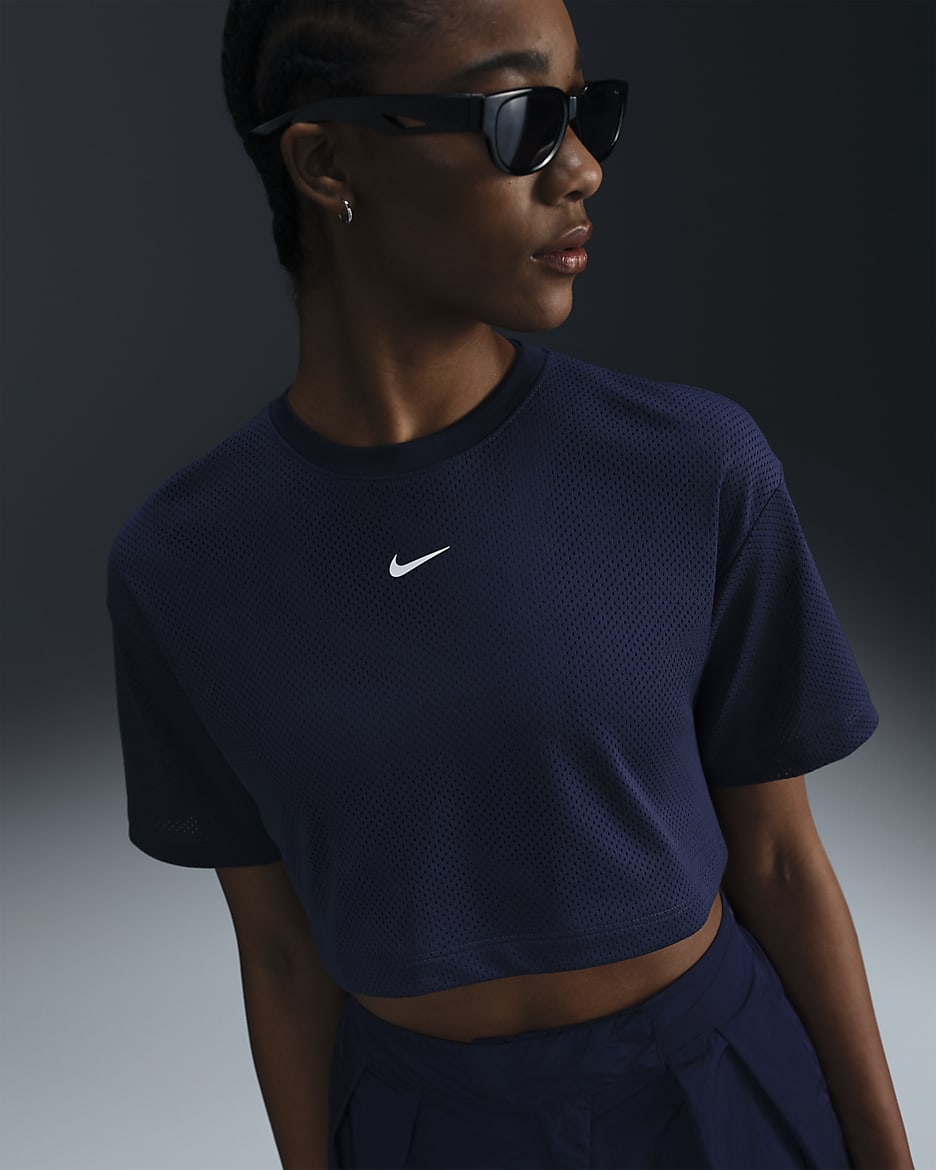 nike mesh t shirt women's