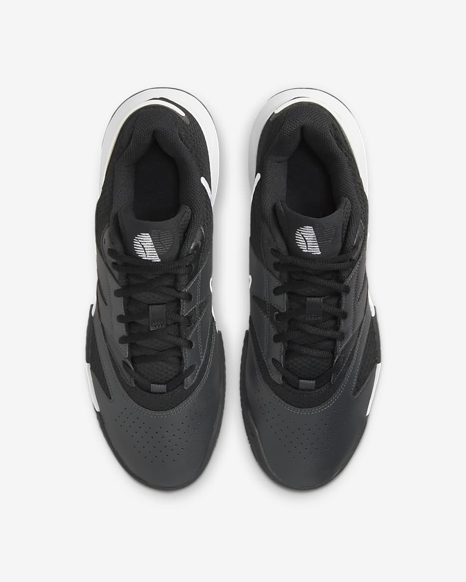 Calzado de tenis para cancha de arcilla para hombre NikeCourt Lite 4 - Negro/Antracita/Blanco