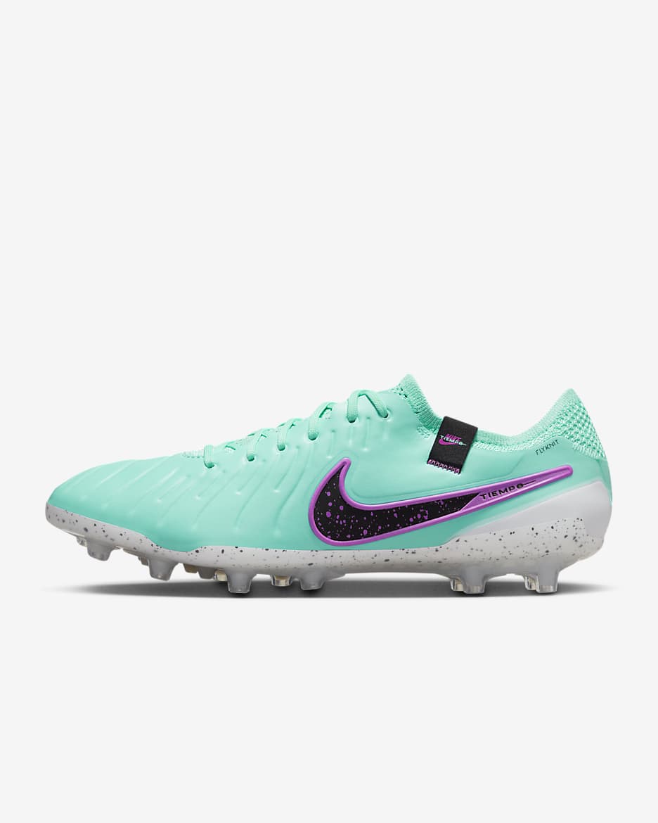 Nike Tiempo Legend 10 Elite Artificial-Grass Football Boots - Hyper Turquoise/Fuchsia Dream/Black