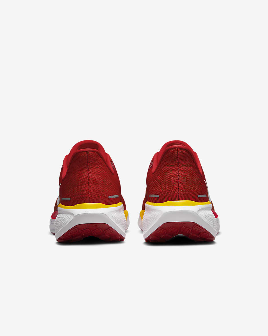 Tenis de correr en pavimento para hombre Nike Pegasus 41 NFL Kansas City Chiefs - Rojo universitario/Blanco/Oro universitario/Blanco