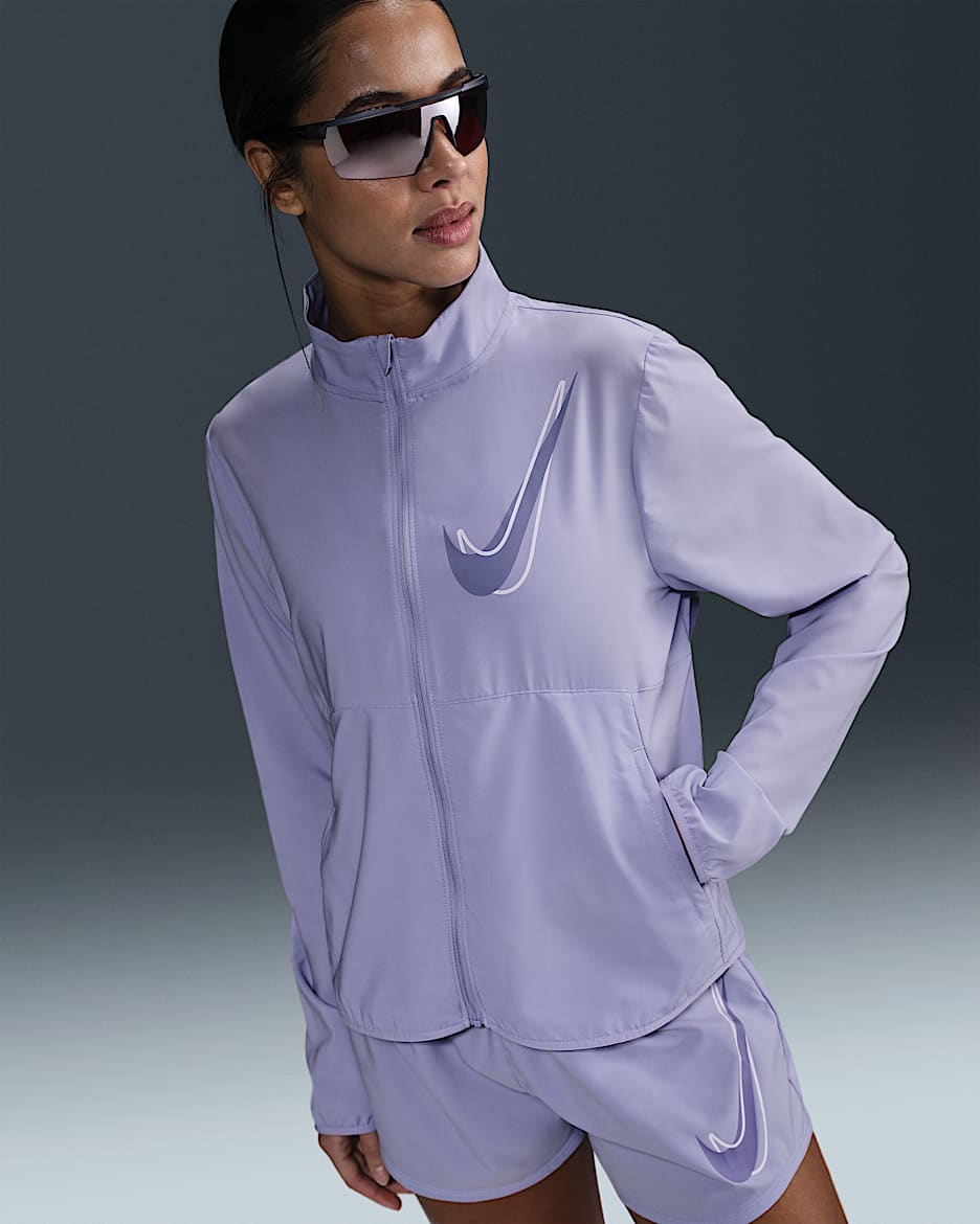 Veste de running Dri-FIT Nike Swoosh pour femme - Lilac Ice