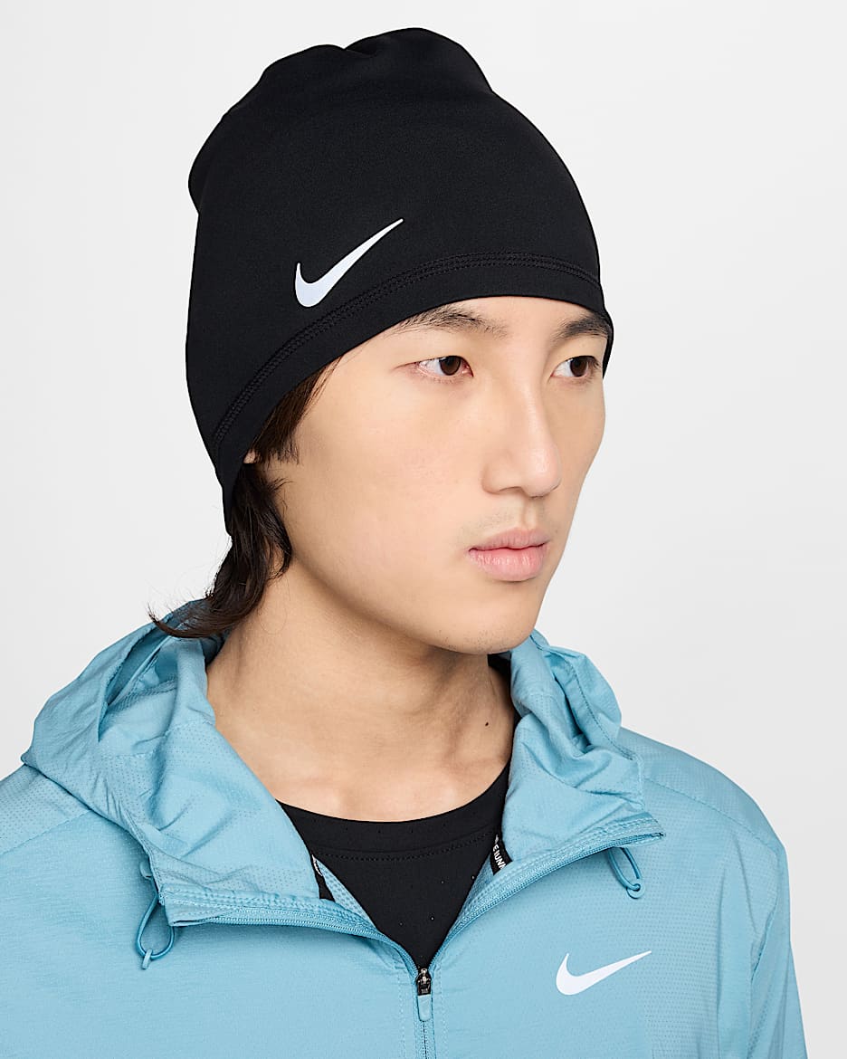 Nike Peak Dri-FIT Uncuffed Running Beanie - Black
