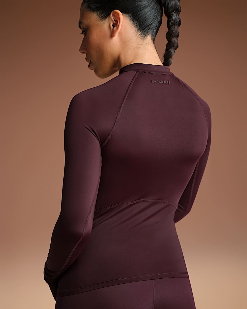 NikeSKIMS Shine Women's Long-Sleeve Half-Zip Top