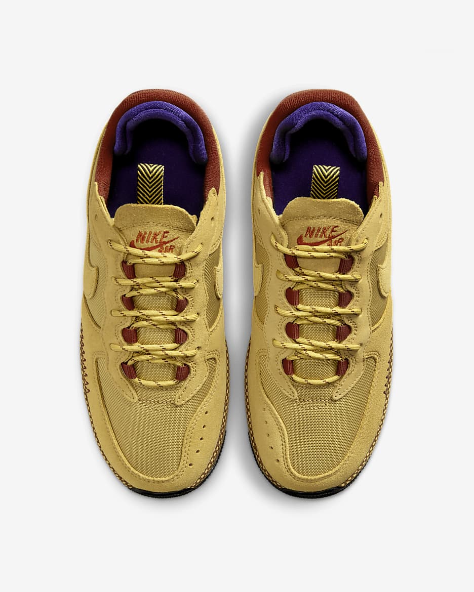 Nike Air Force 1 Wild Women's Shoes - Wheat Gold/Rugged Orange/Field Purple/Wheat Gold