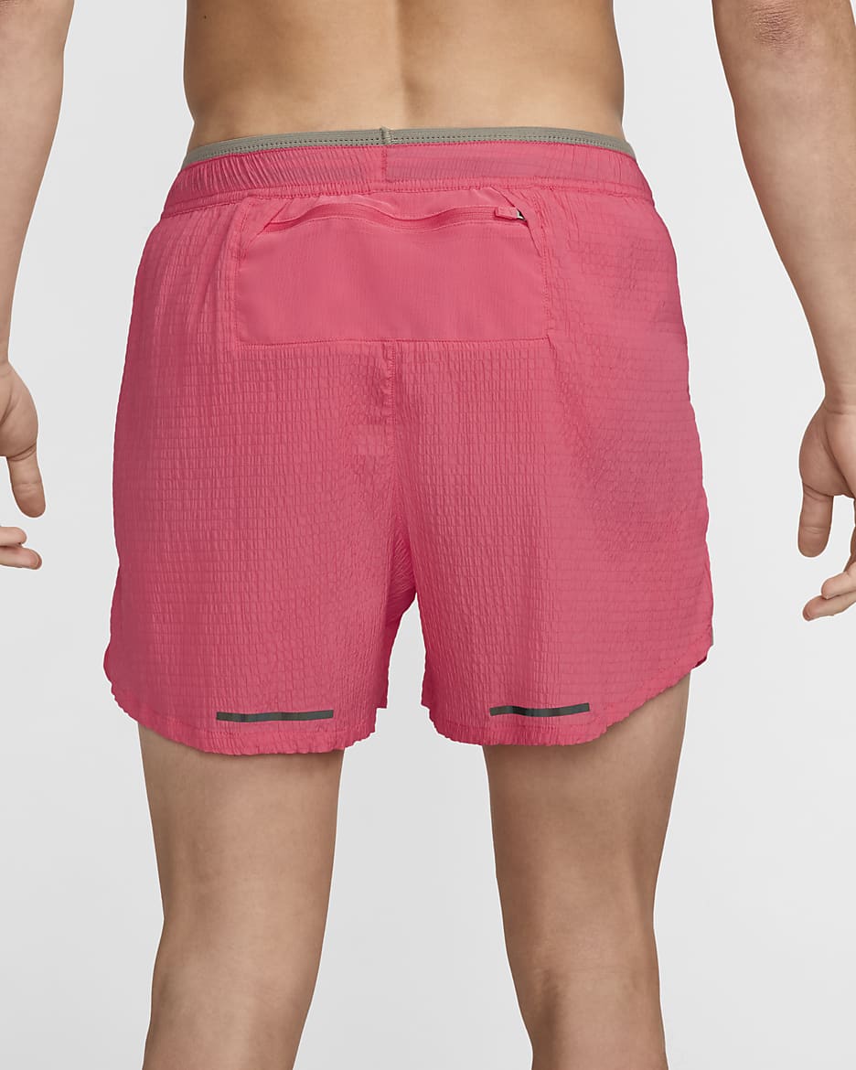 Nike Stride Running Division Men's Dri-FIT 5" Brief-Lined Running Shorts - Aster Pink/Dark Stucco