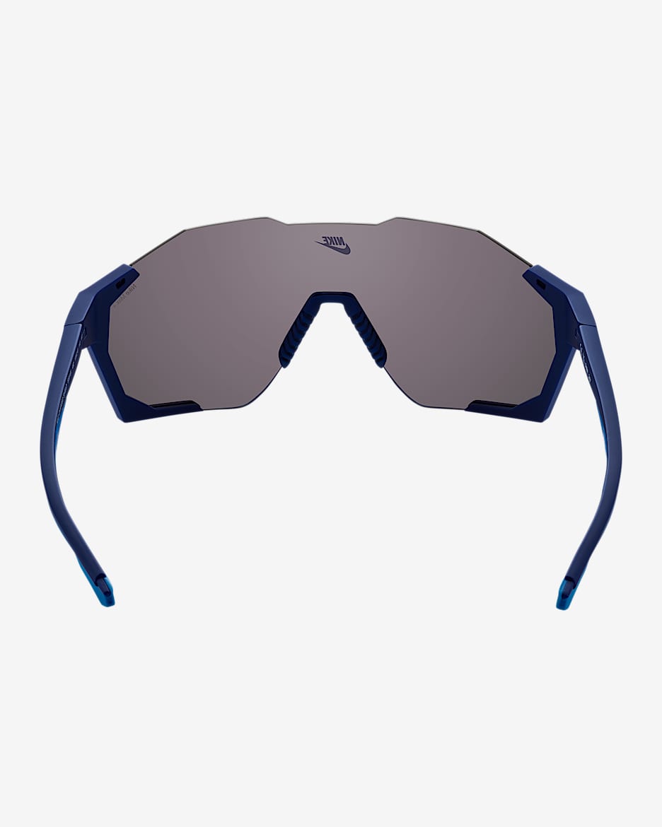 Nike Charged Shield Mirrored Sunglasses - Blue Void/Blue