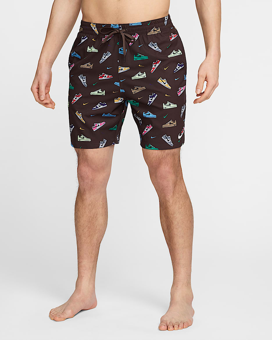 Shorts de vóleibol con forro de ropa interior de 18 cm para hombre Nike Swim Breaker - Marrón barroco