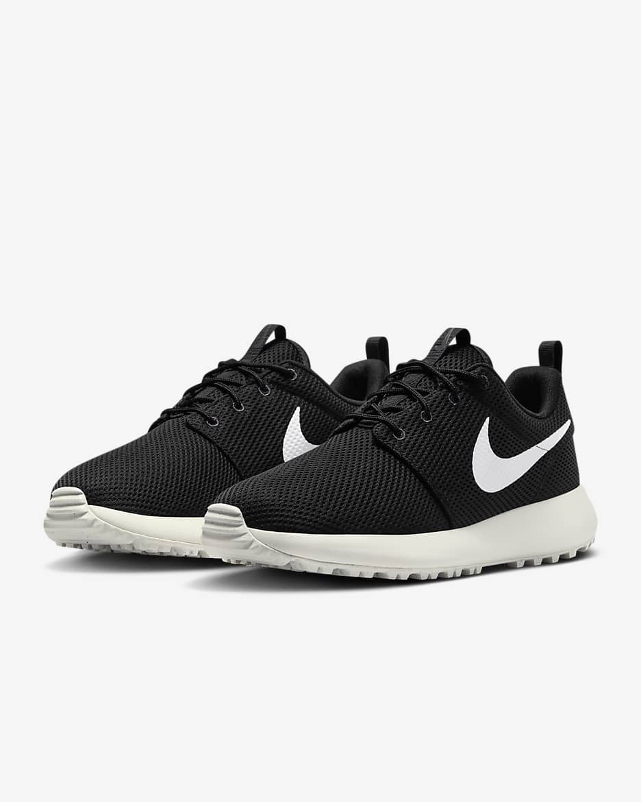 Roshe G Next Nature Men's Golf Shoes - Black/Anthracite/Sail/White