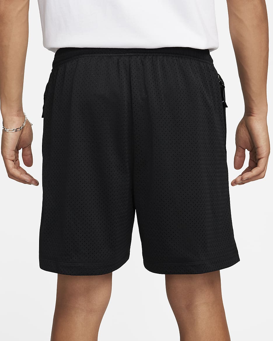 Nike Sportswear Swoosh nettingshorts til herre - Svart/Hvit