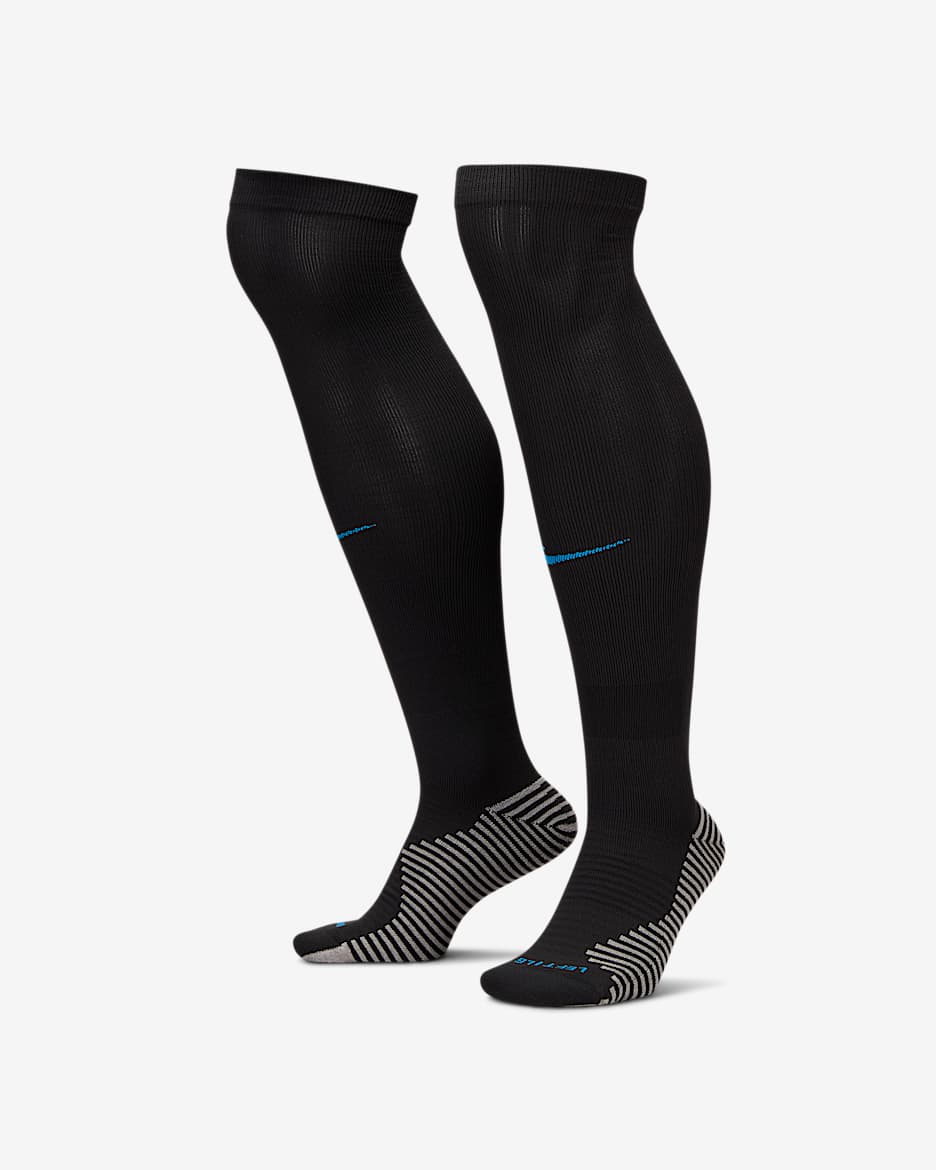 Chaussettes de foot montantes Nike Dri-FIT Angleterre Strike Domicile - Noir/Light Photo Blue