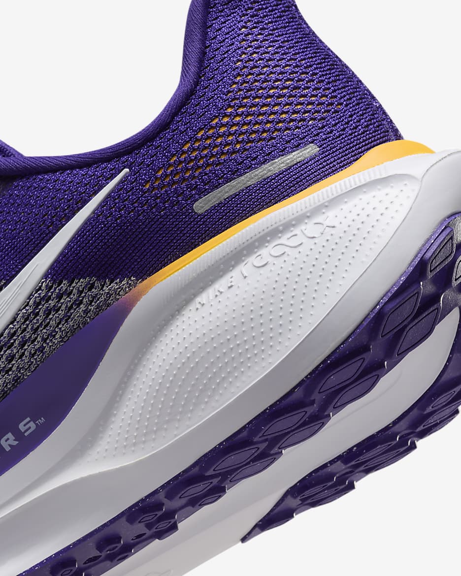 LSU Pegasus 41 Men's Nike College Road Running Shoes - Court Purple/White/University Gold/White