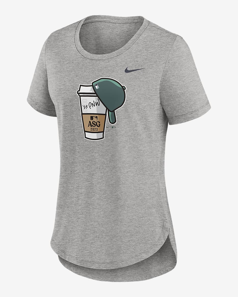 2023 All-Star Game Coffee Local Women's Nike MLB T-Shirt - Grey