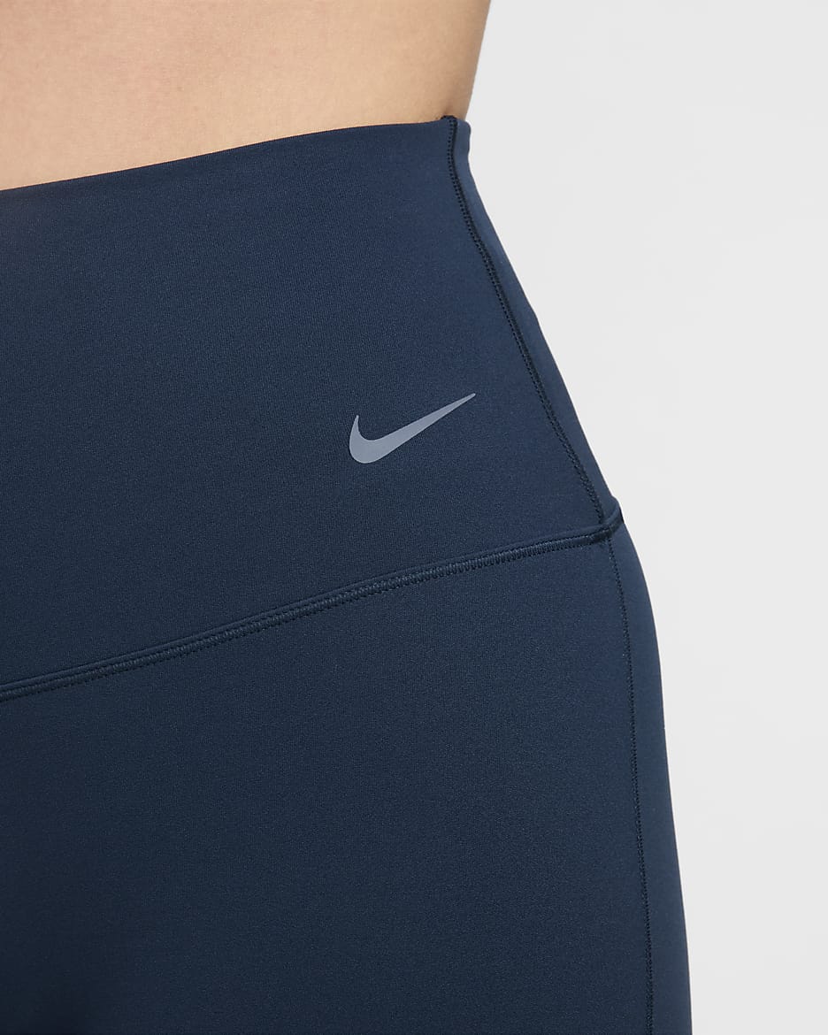 Nike Zenvy Women's High-Waisted Flared Leggings - Armory Navy/Black