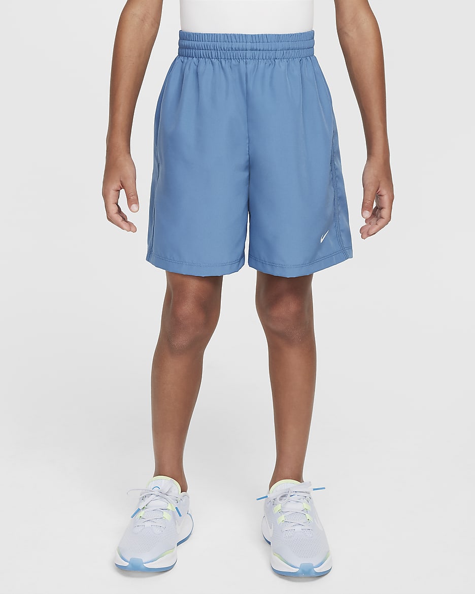 Short de training Dri-FIT Nike  Multi pour ado (garçon) - Aegean Storm/Blanc