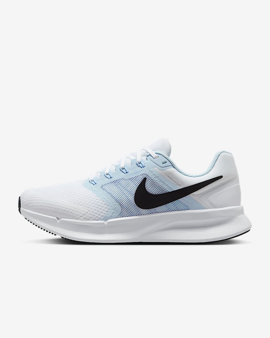 Tenis de correr en pavimento para mujer Nike Run Swift 3 - Blanco/Tinte azul/Azul psíquico/Negro