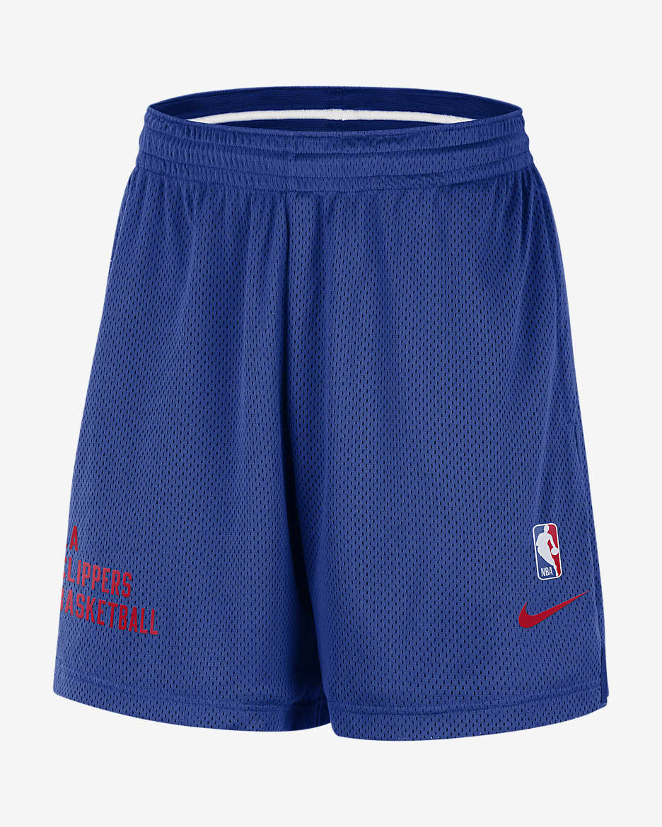 LA Clippers Men's Nike NBA Mesh Shorts - Rush Blue/White