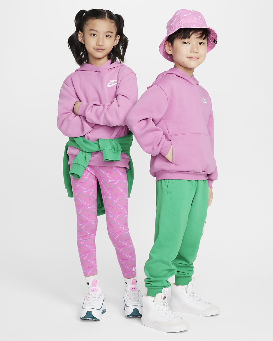 Nike Sportswear Club Little Kids' Fleece Pullover Hoodie - Magic Flamingo