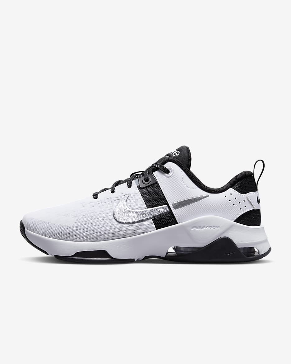 Nike Zoom Bella 6 Premium Women's Training Shoes - White/Black/Metallic Platinum/Multi-Colour