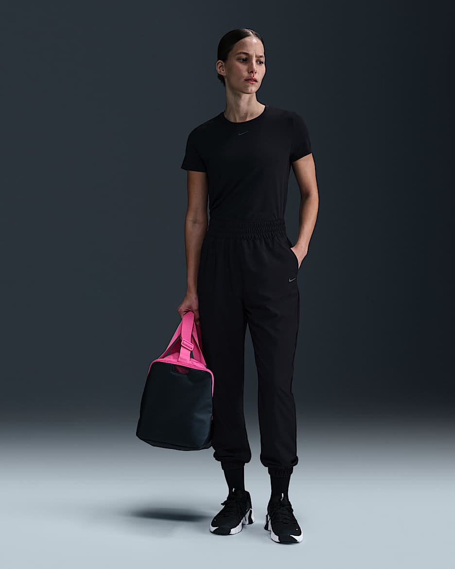 Nike One Women's Dri-FIT High-Waisted 7/8 Joggers - Black/Black