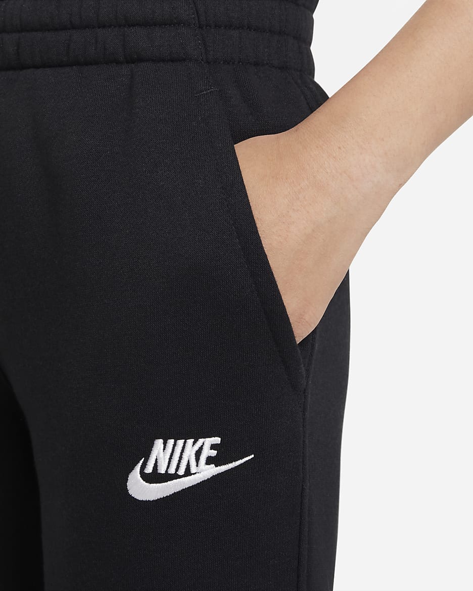 Nike Sportswear Club Fleece Older Kids' Joggers - Black/White