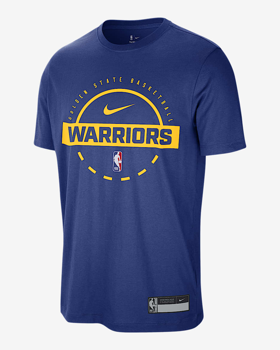 Golden State Warriors Authentics Men's Nike Dri-FIT NBA Practice T-Shirt - Rush Blue