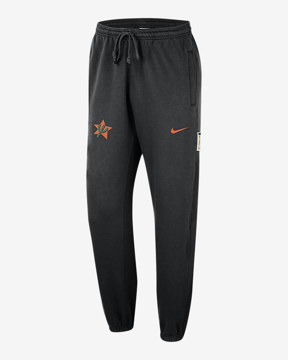 Phoenix Suns Standard Issue City Edition Men's Nike Dri-FIT NBA Pants - Black/Brilliant Orange