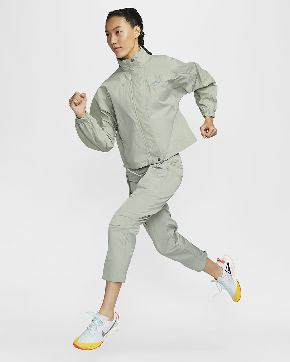 Nike Trail Women's Repel Mid-Rise Running Trousers - Jade Horizon/Bicoastal