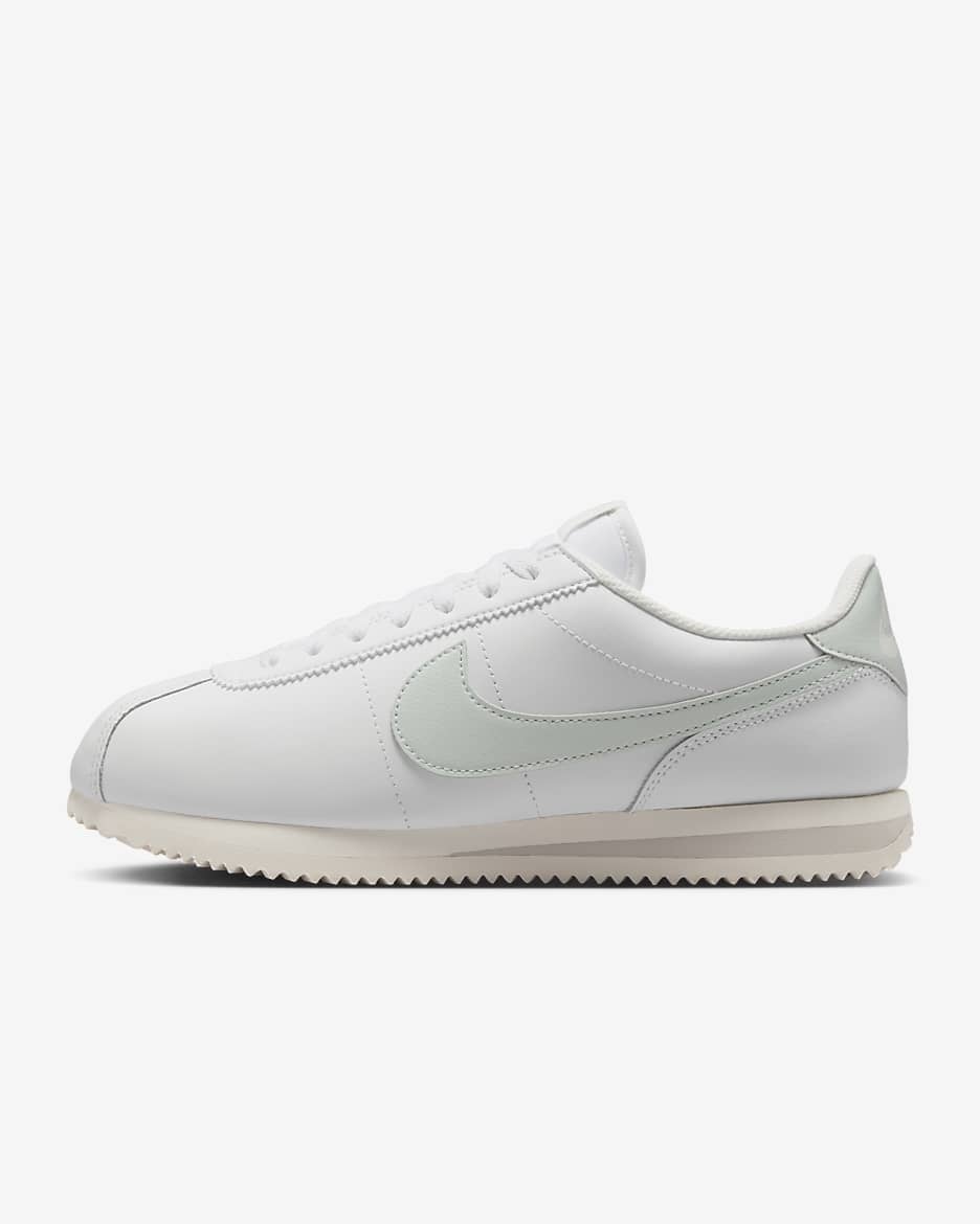 Nike Cortez Leather Women's Shoes - Summit White/Sail/Light Bone/Light Silver