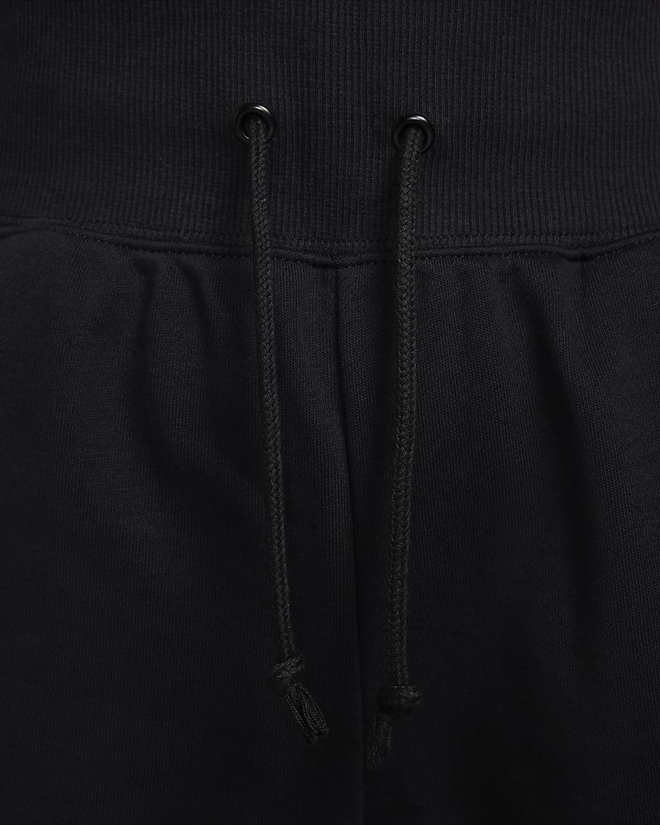 Nike Sportswear Phoenix Fleece Women's High-Waisted Loose French Terry Shorts - Black/Sail