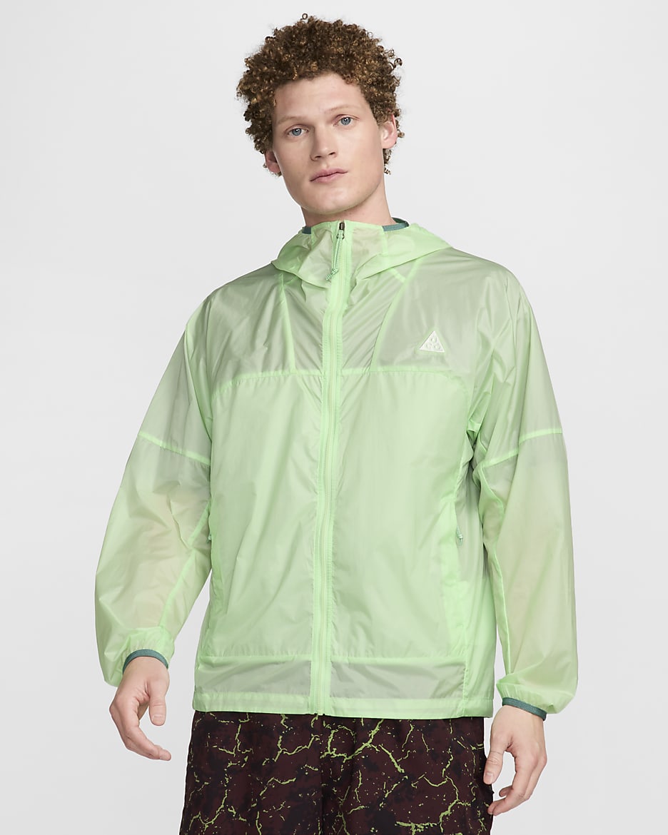 Nike ACG "Cinder Cone" Men's Windproof Jacket - Vapour Green/Bicoastal/Summit White