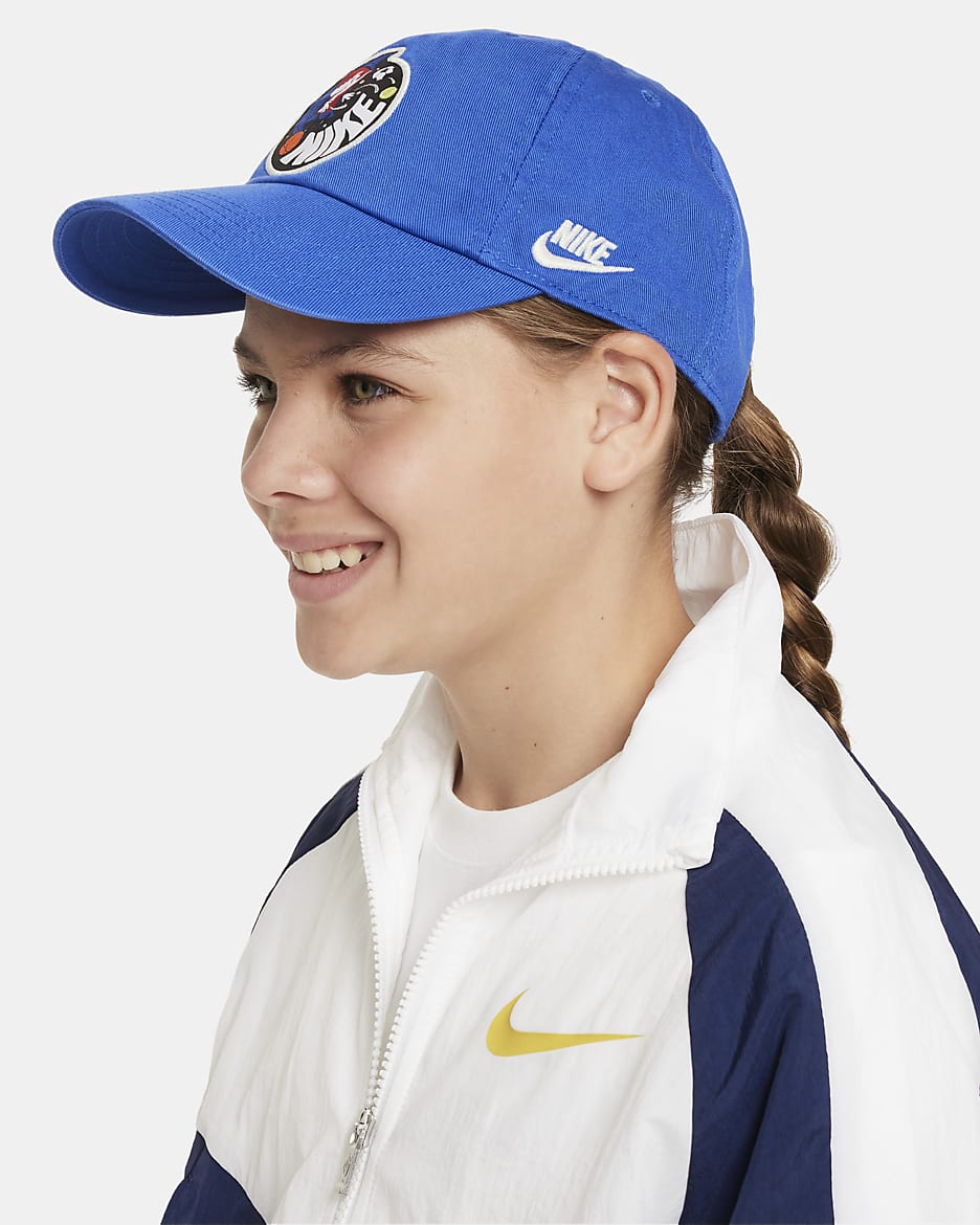 Gorra para niños talla grande Nike Club - Royal juego