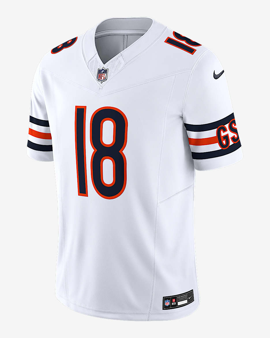 Caleb Williams Chicago Bears Men's Nike Dri-FIT NFL Limited Jersey - White