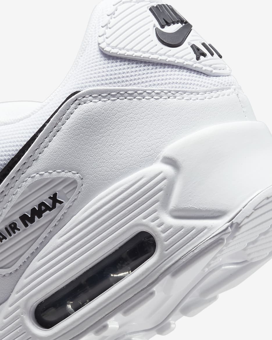 Nike Air Max 90 Women's Shoes - White/White/Black