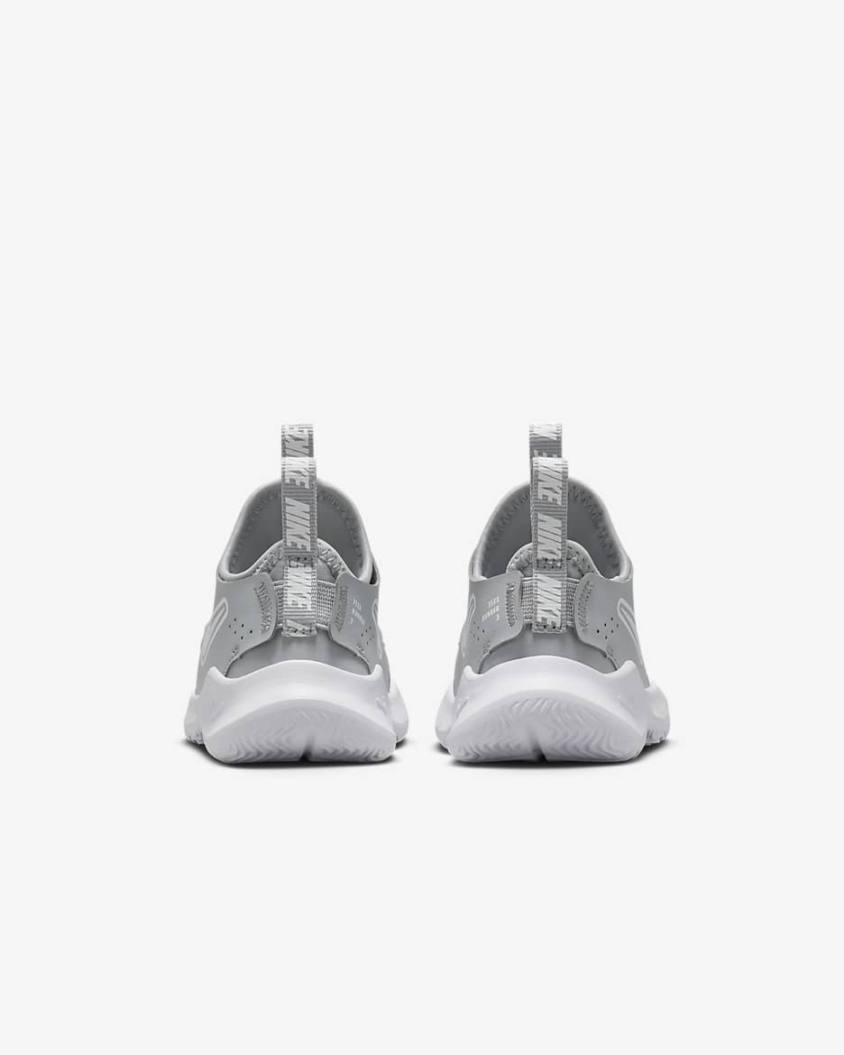 Nike Flex Runner 3 Baby/Toddler Shoes - Wolf Grey/White