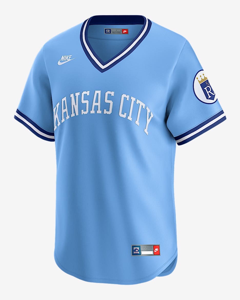 Bo Jackson Kansas City Royals Cooperstown Men's Nike Dri-FIT ADV MLB Limited Jersey - Light Blue