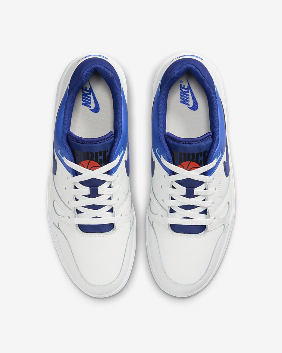 Nike Full Force 低筒男鞋 - Summit White/Racer Blue/Summit White/Deep Royal Blue