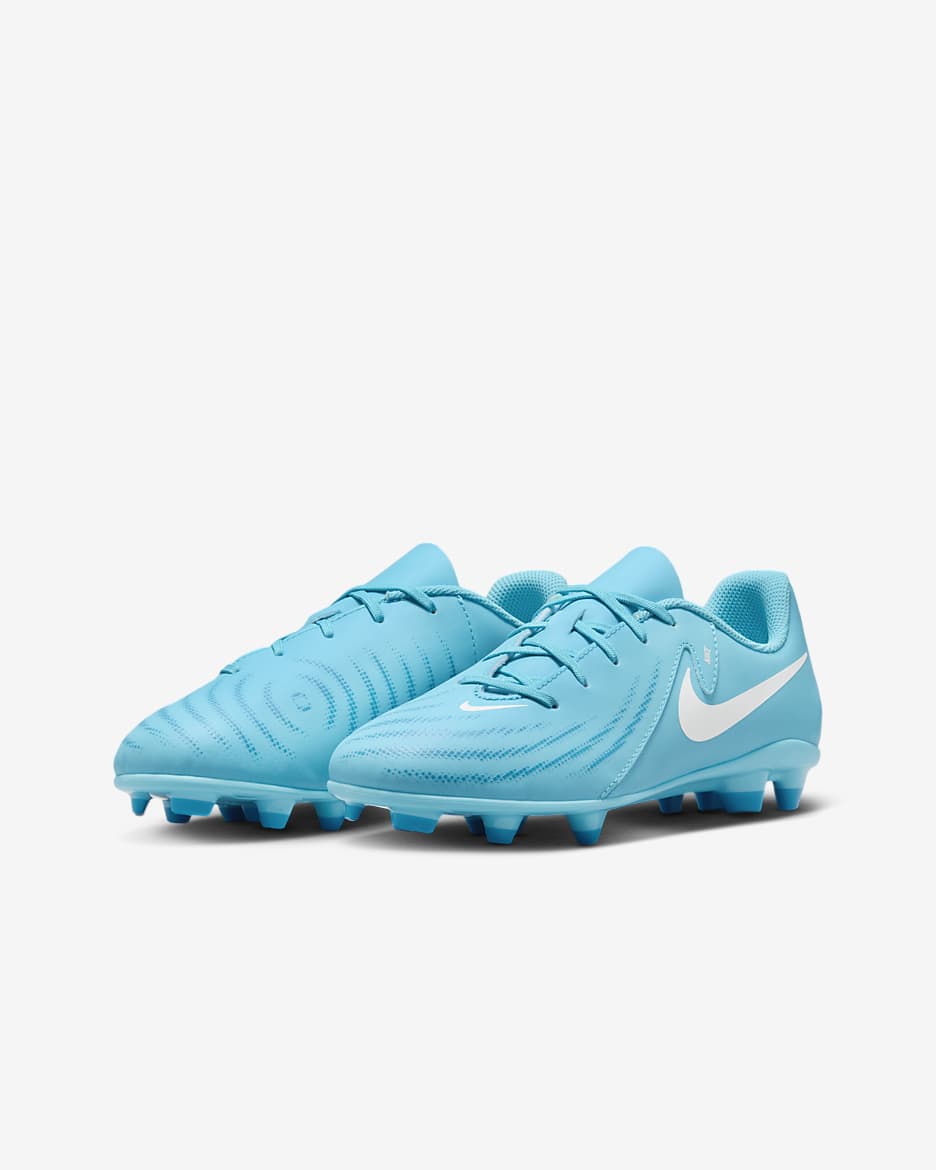 Scarpa da calcio a taglio basso MG Nike Jr. Phantom GX 2 Club – Bambino/a e ragazzo/a - Blue Fury/Bianco