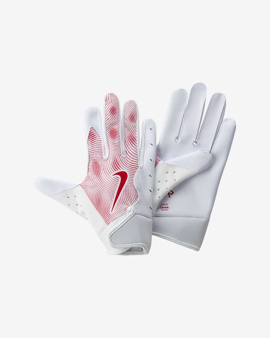 Guantes de fútbol americano para niños (1 par) Nike Vapor Jet 8.0 - Blanco