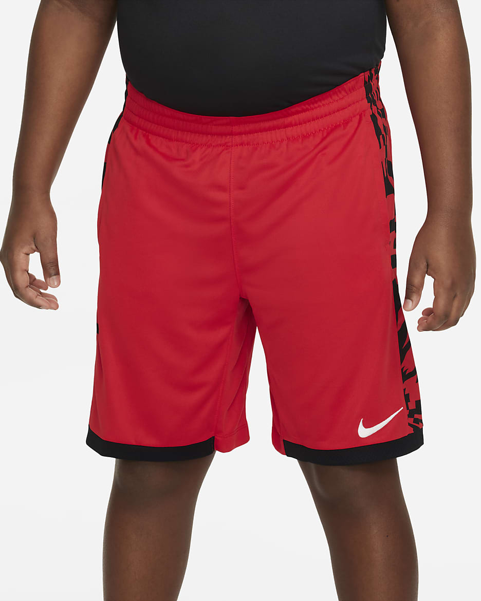 Nike Dri-FIT Trophy Big Kids' (Boys') Training Shorts (Extended Size) - University Red/Black/White