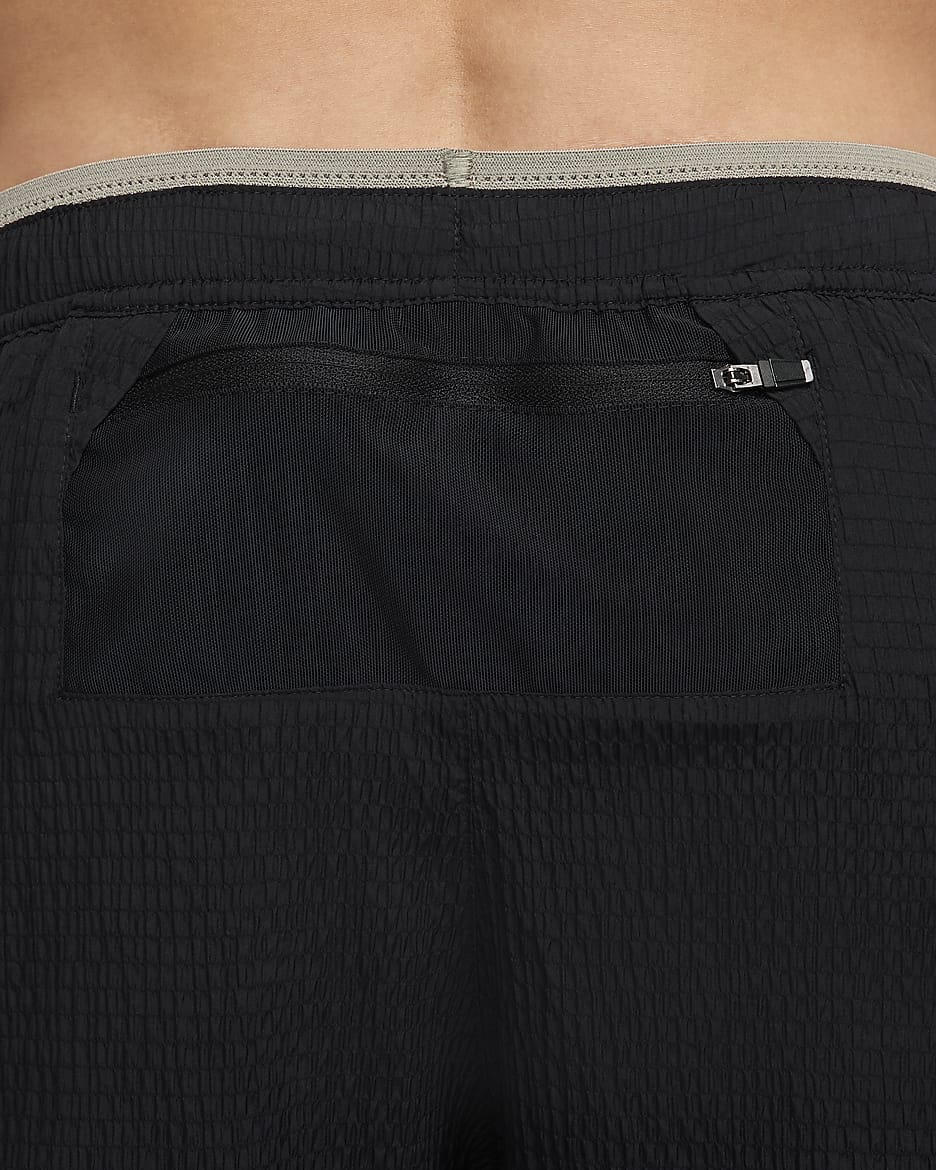 Nike Stride Running Division Men's Dri-FIT 5" Brief-Lined Running Shorts - Black/Dark Stucco