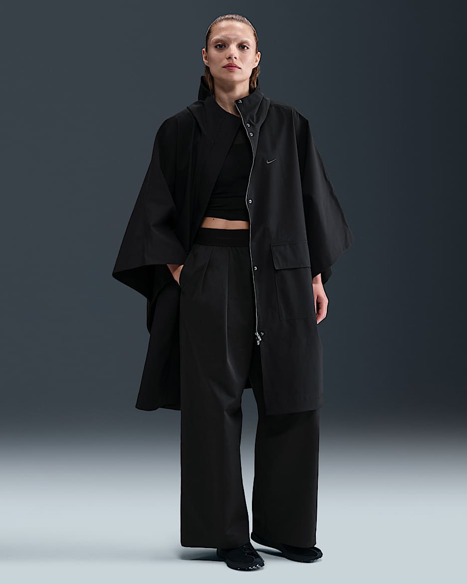 Nike Sportswear Women's Tailored Rain Poncho - Black/Anthracite