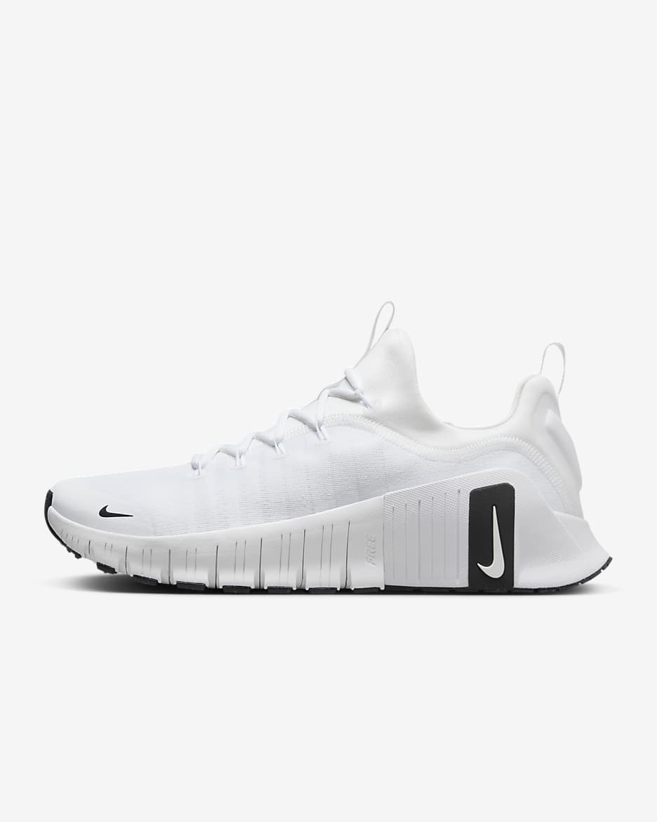 Nike Free Metcon 6 Men's Workout Shoes - White/White/Black