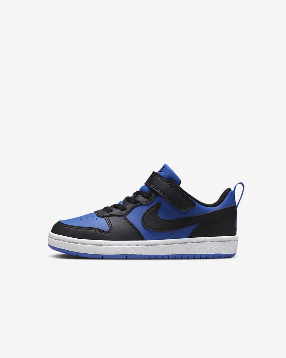 Tenis para niños de preescolar Nike Court Borough Low Recraft - Royal juego/Blanco/Negro