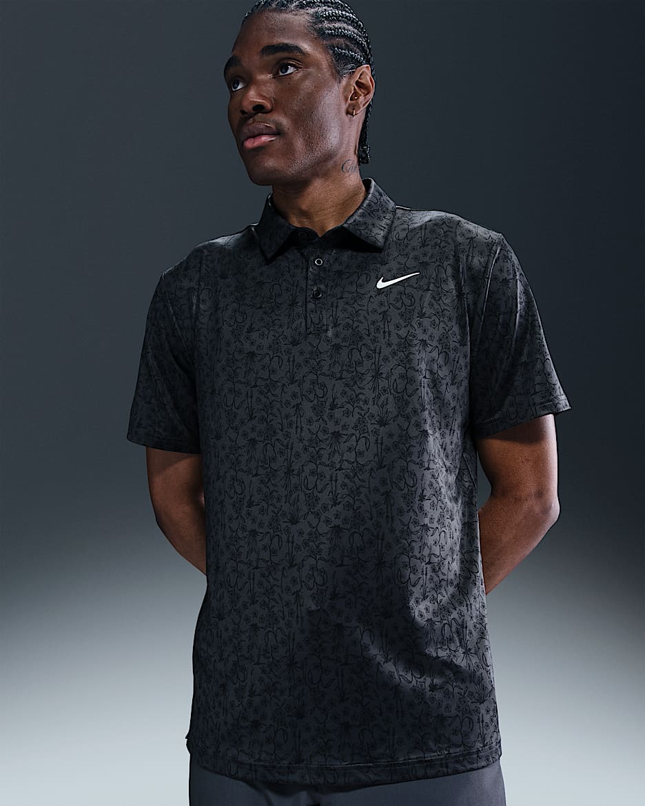 Polo de golf Dri-FIT para hombre Nike Tour - Antracita/Blanco